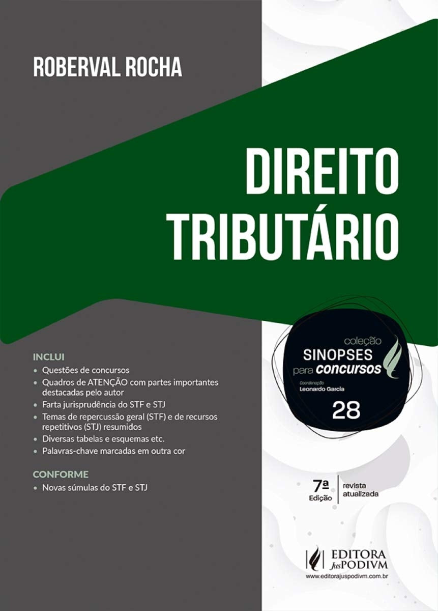 Direito Tributário (coleção: Sinopses para Concursos - Vol.28)