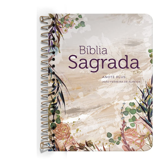 Bíblia Anote Plus - Capa Flor Marmorizada