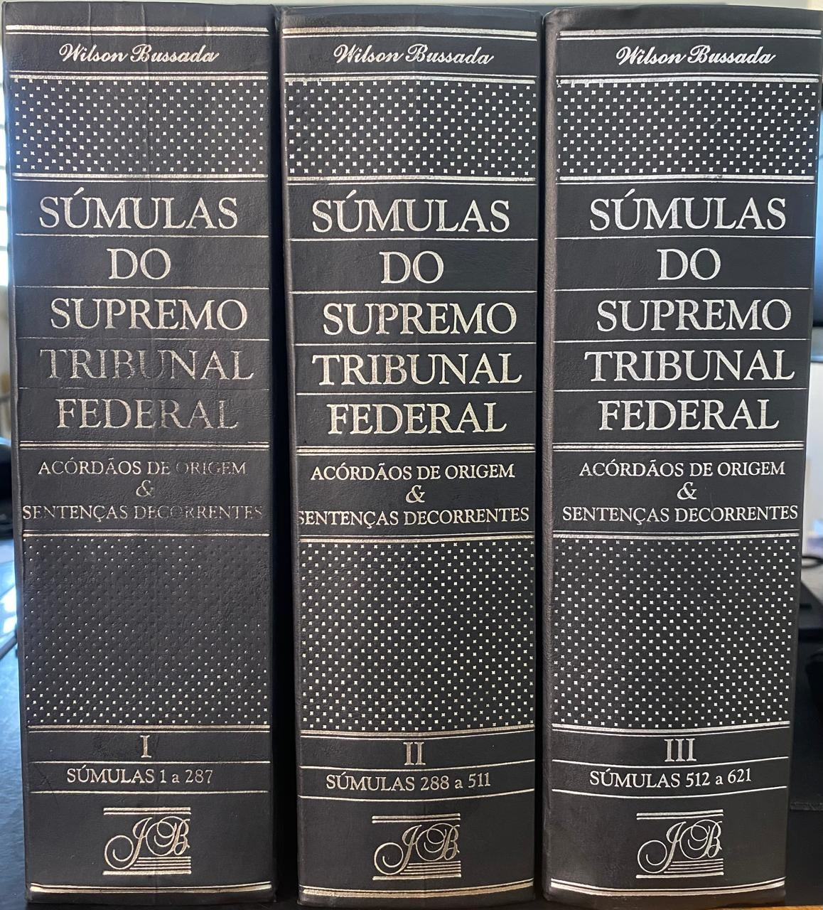 Súmulas do Supremo Tribunal Federal Vol. I, Ii e Iii