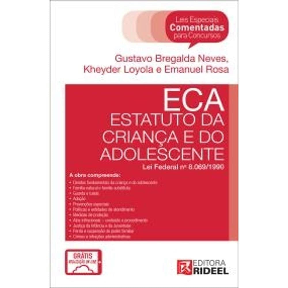 Leis Especiais Comentadas para Concurso. Eca