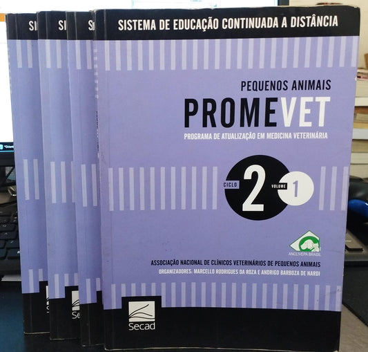 Promevet - Pequenos Animais, Programa de Atualização em Medicina Veterinária Ciclo 2 - Completo (4 Volumes)